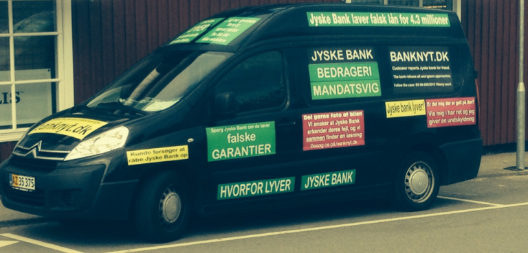 Elektrikers opråb: kører provokationskampagne mod bank