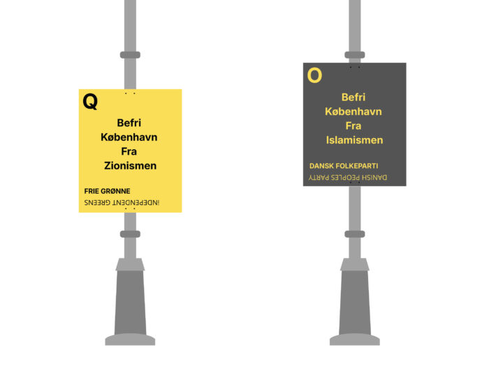 Politik på plakater: DF og Frie Grønne gør lygtepælene til slagmark